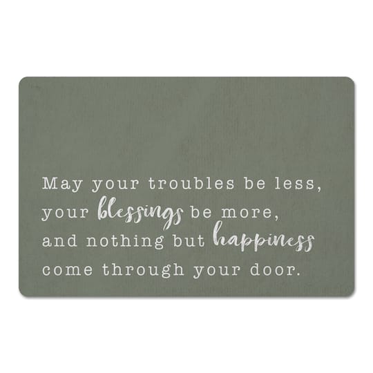 18" x 27" Sage May You Blessings be More Floor Mat